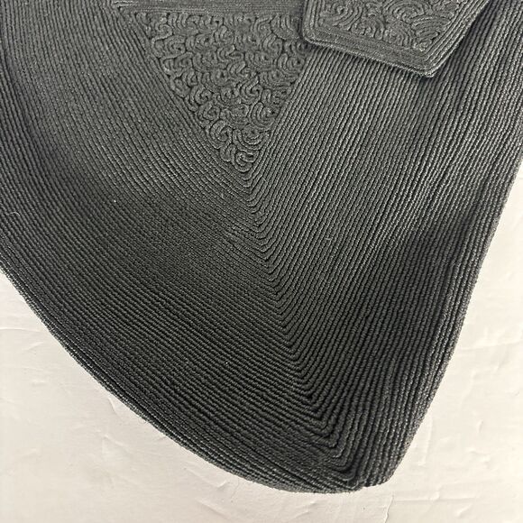 Genuine Corde' by Luxor Handbag Purse Triangular Black Handle Strap - Picture 7 of 16